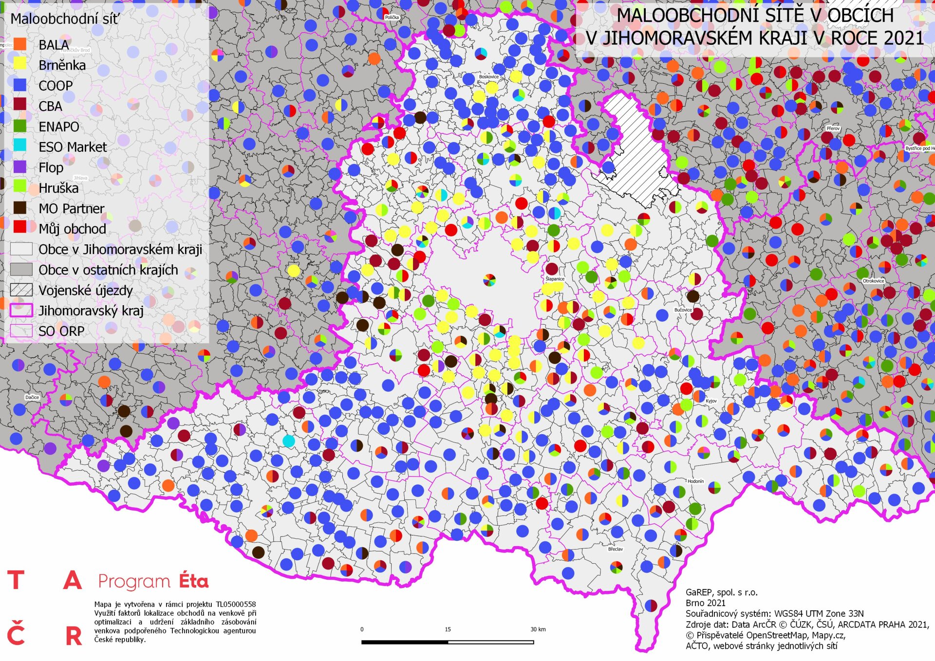 Maloobchodní sítě v&nbsp;Jihomoravském kraji